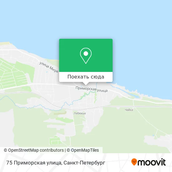 Карта 75 Приморская улица