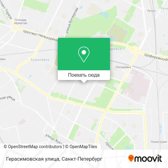 Карта Герасимовская улица