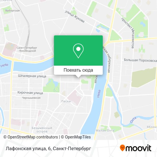 Карта Лафонская улица, 6