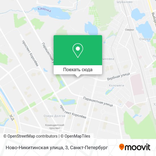 Карта Ново-Никитинская улица, 3