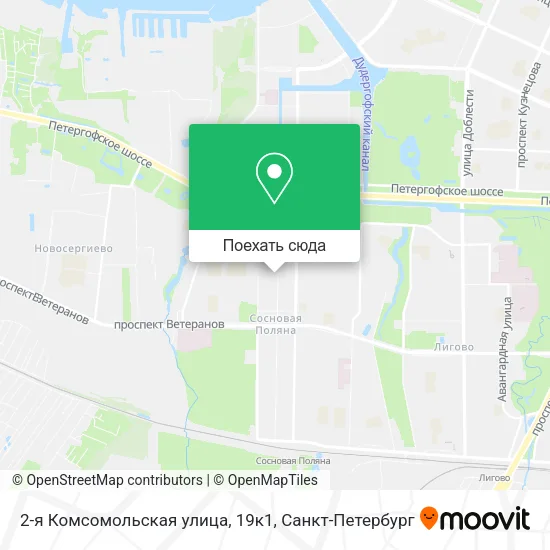 Карта 2-я Комсомольская улица, 19к1