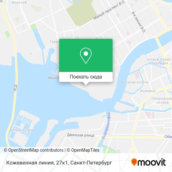 Карта Кожевенная линия, 27к1