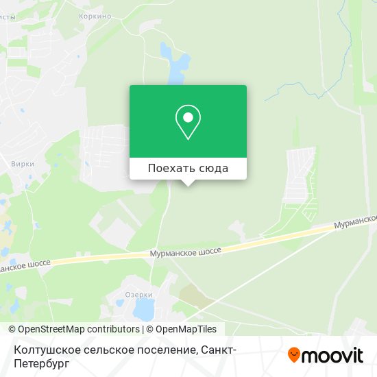 Карта Колтушское сельское поселение