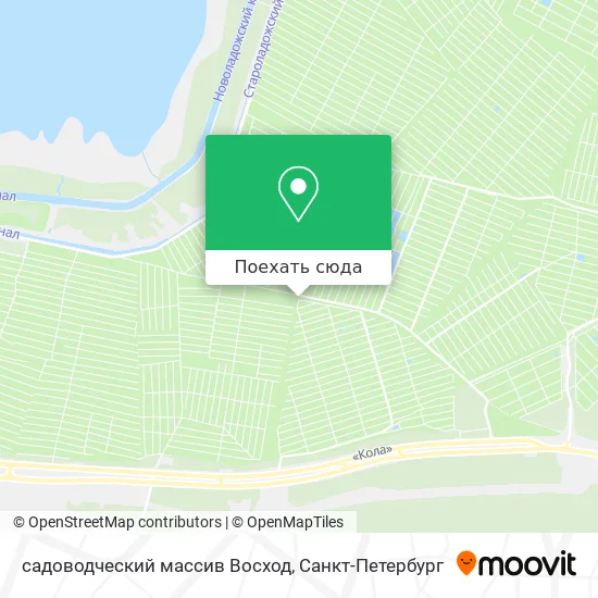 Карта садоводческий массив Восход