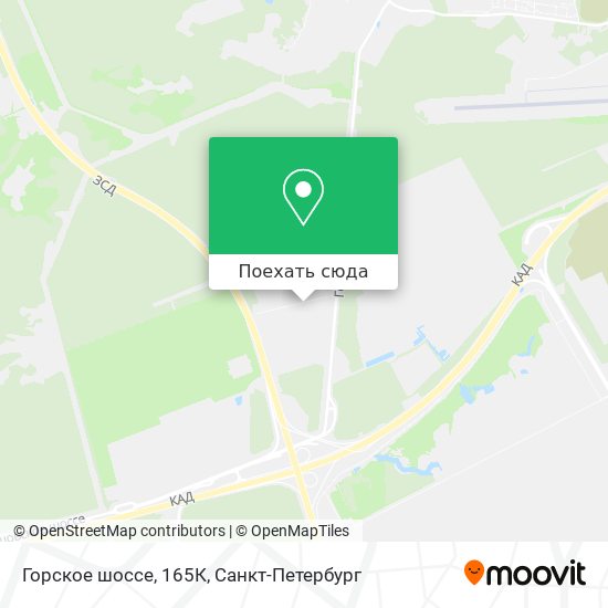 Карта Горское шоссе, 165К