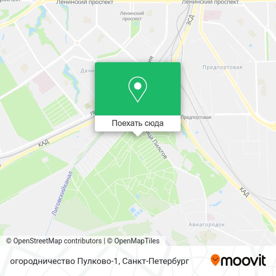 Карта огородничество Пулково-1