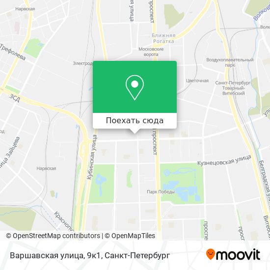 Карта Варшавская улица, 9к1