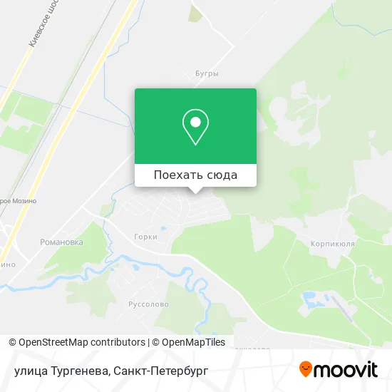 Карта улица Тургенева