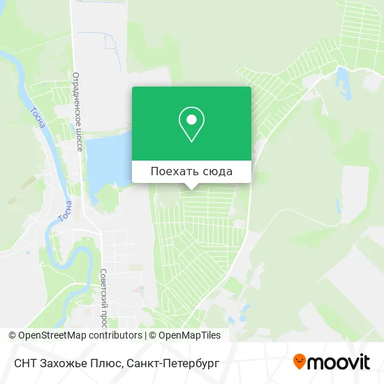 Карта СНТ Захожье Плюс