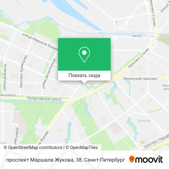 Карта проспект Маршала Жукова, 38