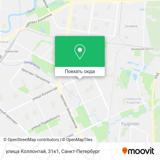 Карта улица Коллонтай, 31к1