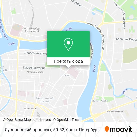 Карта суворовский проспект спб