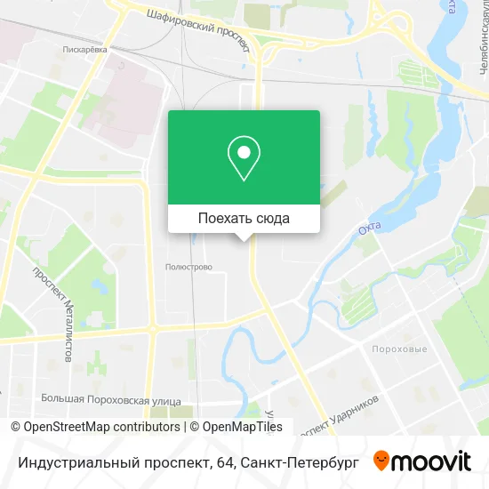 Карта Индустриальный проспект, 64