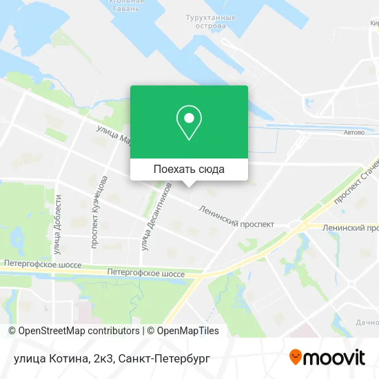 Карта улица Котина, 2к3