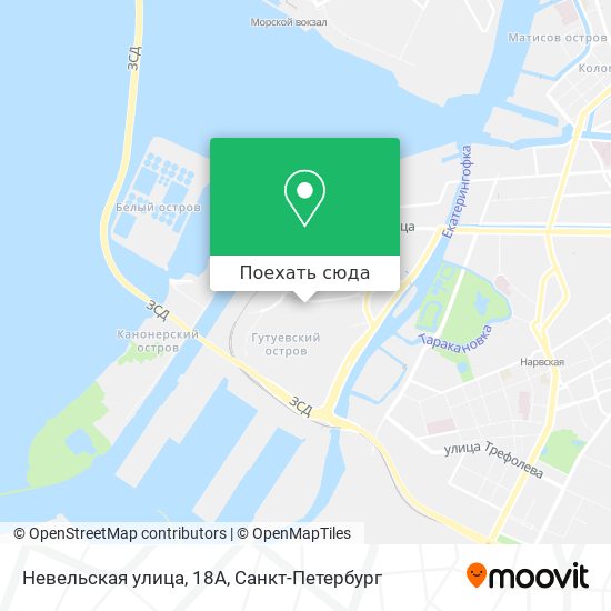 Карта Невельская улица, 18А