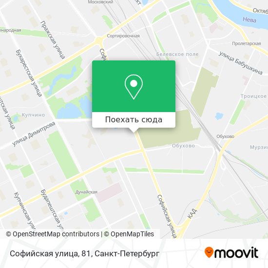Карта Софийская улица, 81