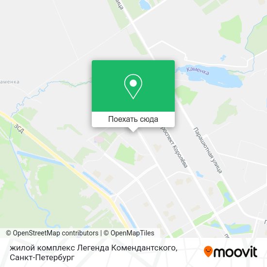 Карта жилой комплекс Легенда Комендантского