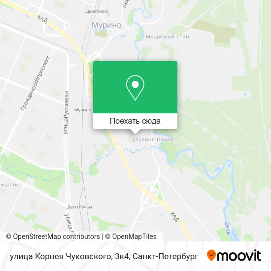 Карта улица Корнея Чуковского, 3к4
