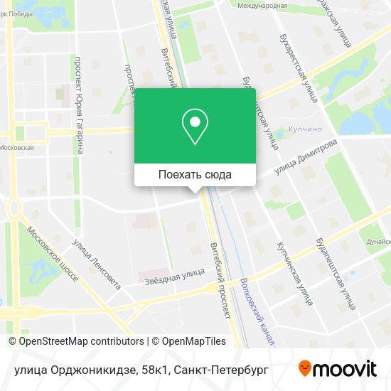 Карта улица Орджоникидзе, 58к1