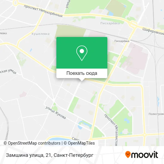 Карта Замшина улица, 21