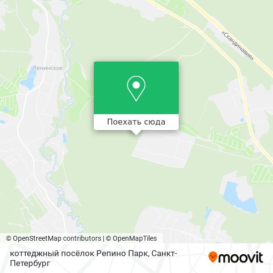 Карта коттеджный посёлок Репино Парк