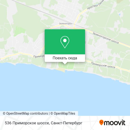 Карта 536 Приморское шоссе