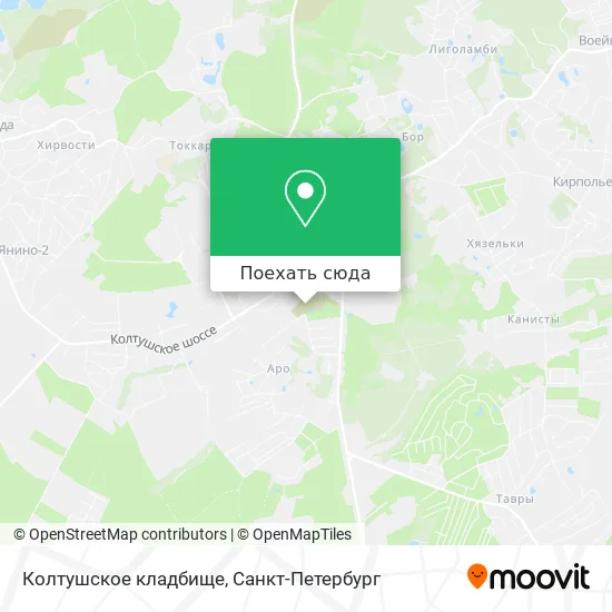 Карта Колтушское кладбище