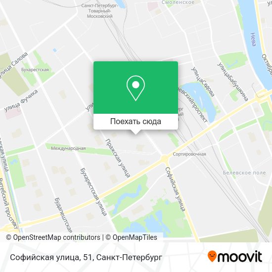 Карта Софийская улица, 51