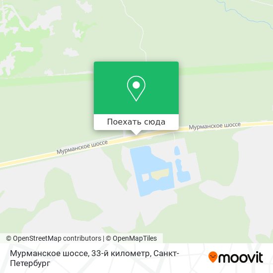 Карта Мурманское шоссе, 33-й километр