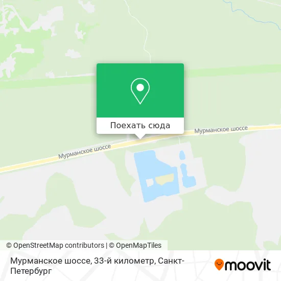 Карта Мурманское шоссе, 33-й километр