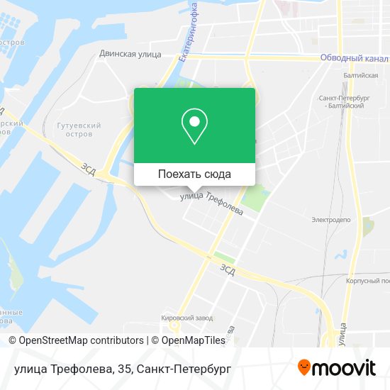 Карта улица Трефолева, 35