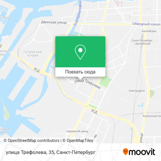 Карта улица Трефолева, 35