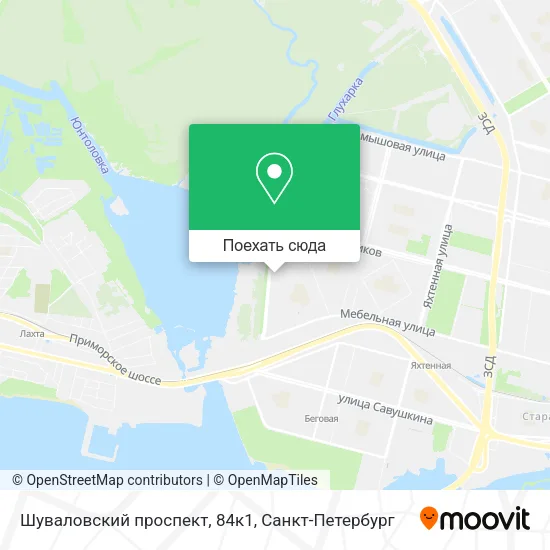 Карта Шуваловский проспект, 84к1