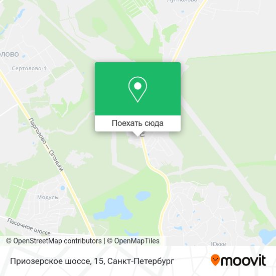 Карта Приозерское шоссе, 15