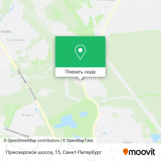 Карта Приозерское шоссе, 15
