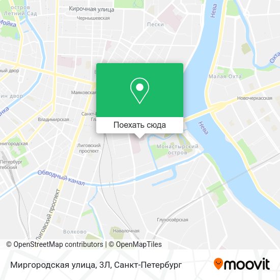 Карта Миргородская улица, 3Л