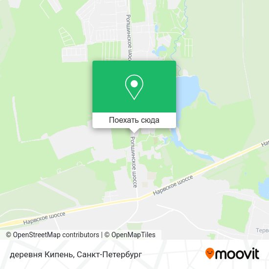 Карта деревня Кипень
