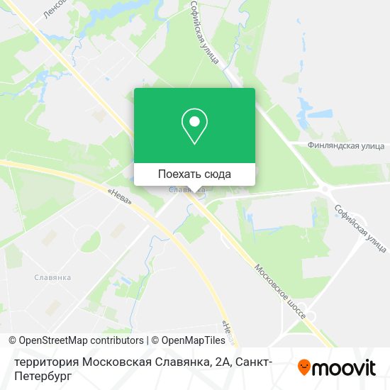 Карта территория Московская Славянка, 2А