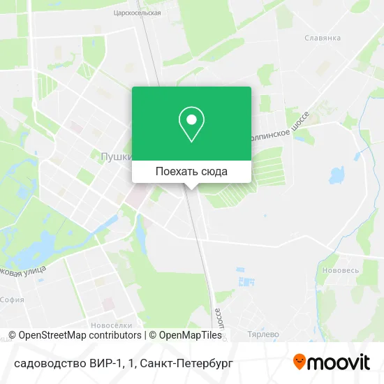 Карта садоводство ВИР-1, 1