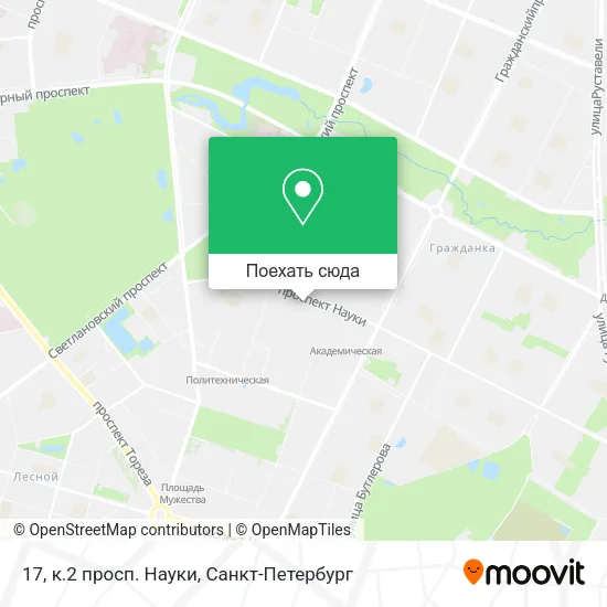 Карта 17, к.2 просп. Науки