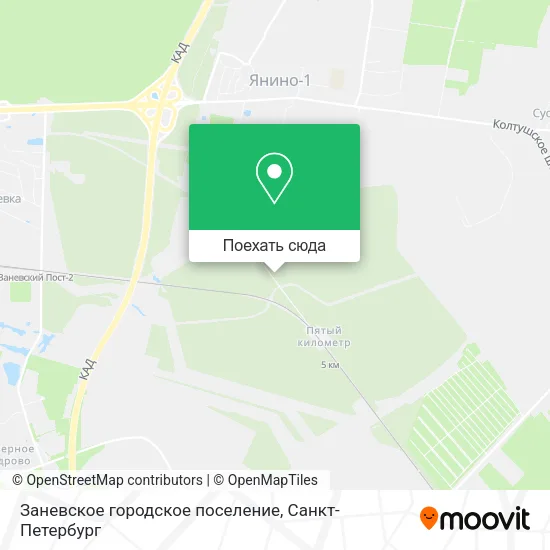 Карта Заневское городское поселение