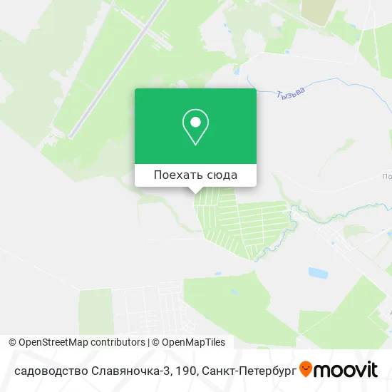 Карта садоводство Славяночка-3, 190