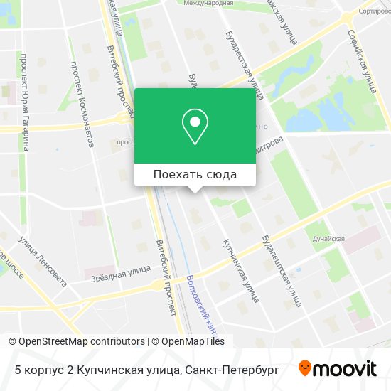 Карта санкт петербурга ул купчинская