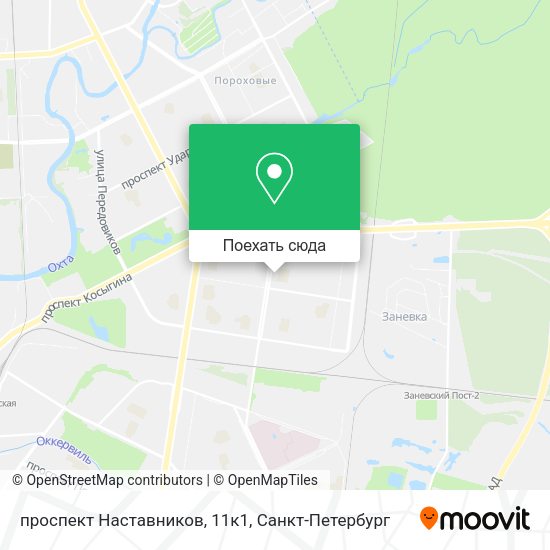 Карта проспект Наставников, 11к1