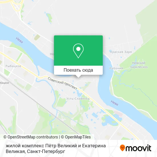 Карта жилой комплекс Пётр Великий и Екатерина Великая