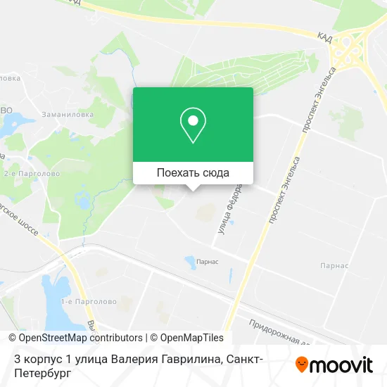 Карта 3 корпус 1 улица Валерия Гаврилина