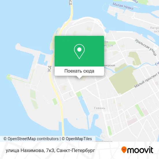 Карта улица Нахимова, 7к3