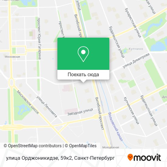 Карта улица Орджоникидзе, 59к2