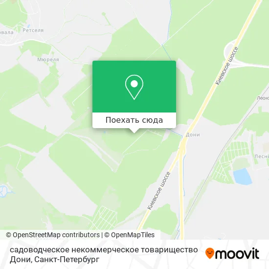 Карта садоводческое некоммерческое товарищество Дони