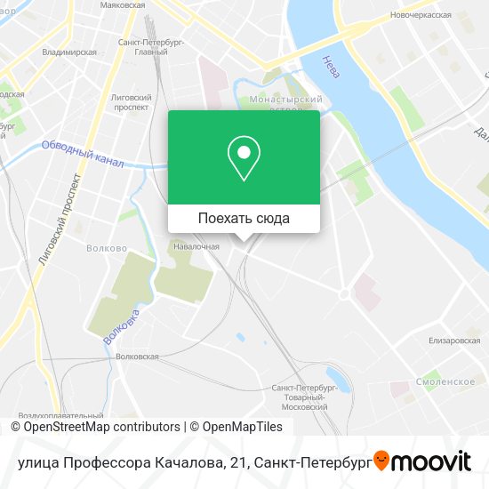 Карта улица Профессора Качалова, 21